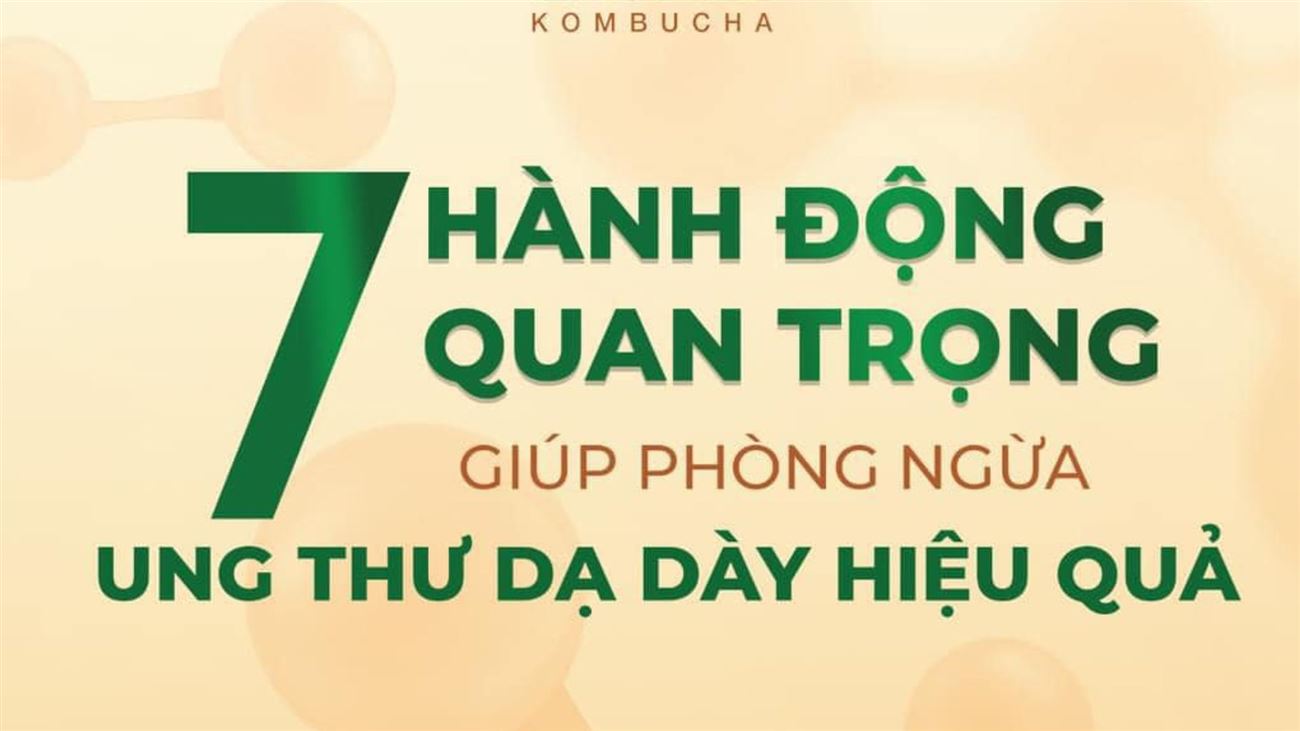 7 hành động quan trọng giúp phòng ngừa ung thư dạ dày hiệu quả