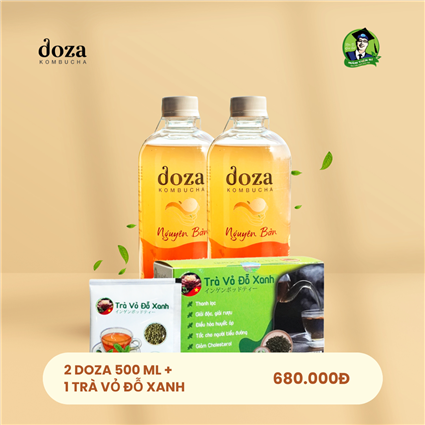 Combo 2 Doza 1 Trà - Chấm dứt Chướng bụng đầy hơi khó tiêu