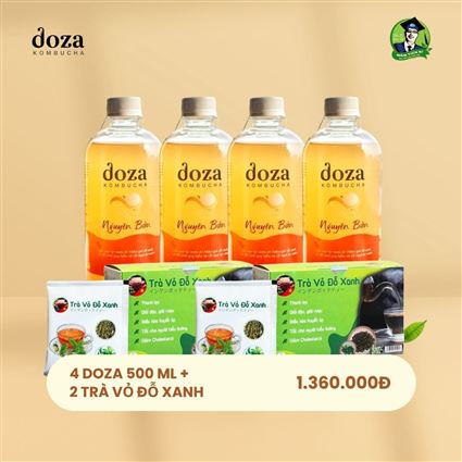 Combo 4 Doza 2 Trà - Tiêu giảm Cholesterol xấu, phòng ngừa tim mạch, đột quỵ