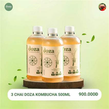 Combo 3 Doza Kombucha - Giải độc bia rượu