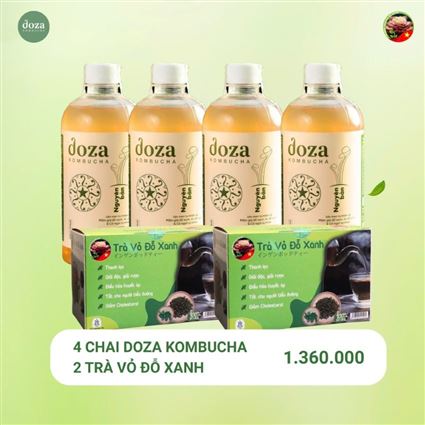 Combo 4 Doza 2 Trà - Tiêu giảm Cholesterol xấu, phòng ngừa tim mạch, đột quỵ